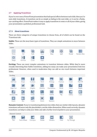 Microsoft PowerPoint Basic features | PDF