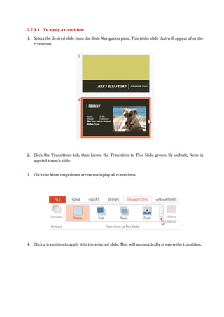 Microsoft PowerPoint Basic features | PDF