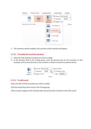 Microsoft PowerPoint Basic features | PDF