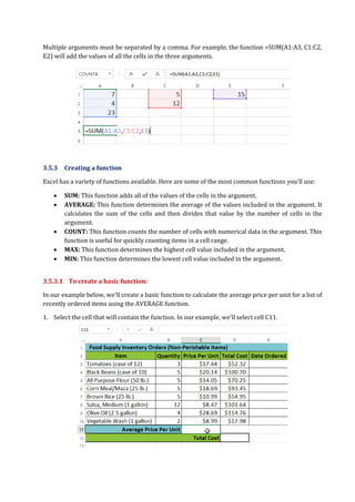 Microsoft Excel Advanced Features | PDF