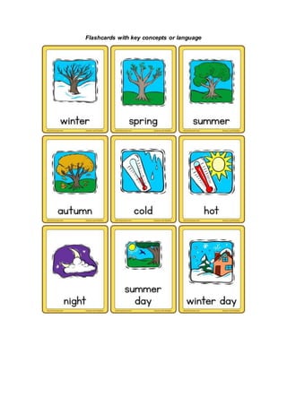 Flashcards with key concepts or language
 