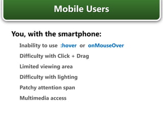 Avoid certain color combinationsColor brightness & contrastPattern, shapes, bordersFont families & weightsTechniques for Color BlindnessFull Color2 types of Red/GreenBlue/Yellow