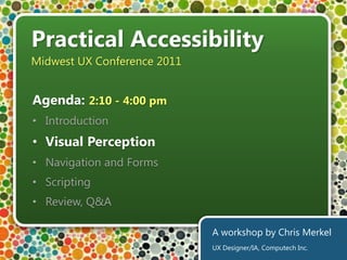 Disabled friends & veteransCorporate responsibilityPersonal fears:    physical injury    sight lossWhat matters to me?