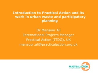 About Practical Action | PPT