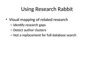 Practical AI and Digital Tools for Medical Research Thesis in MD/MS | PPTX