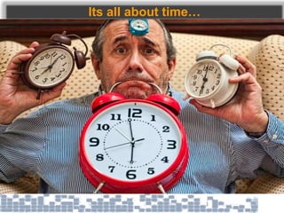 Its all about time…
 