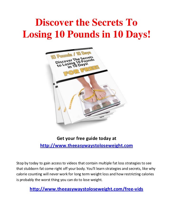 10 Easy Steps To Lose Weight Fast
