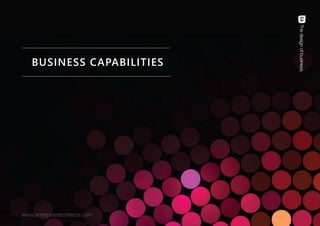 BUSINESS CAPABILITIES 
B U S I N E S S A N A L Y S I S C O N F E R E N C E E U R O P E 2 0 1 4 | © E N T E R P R I S E A R C H I T E C T S | PAGE 20 
 