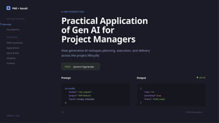 Harnessing Generative AI for Enhanced Project Management: A PMI ...