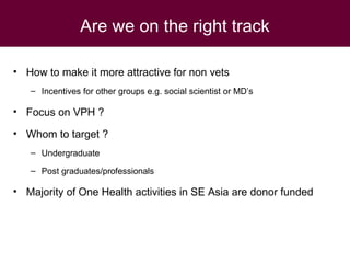 Practical application of One Health principles to field-based multidisciplinary undergraduate training