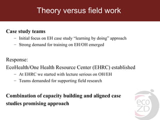 Practical application of One Health principles to field-based multidisciplinary undergraduate training