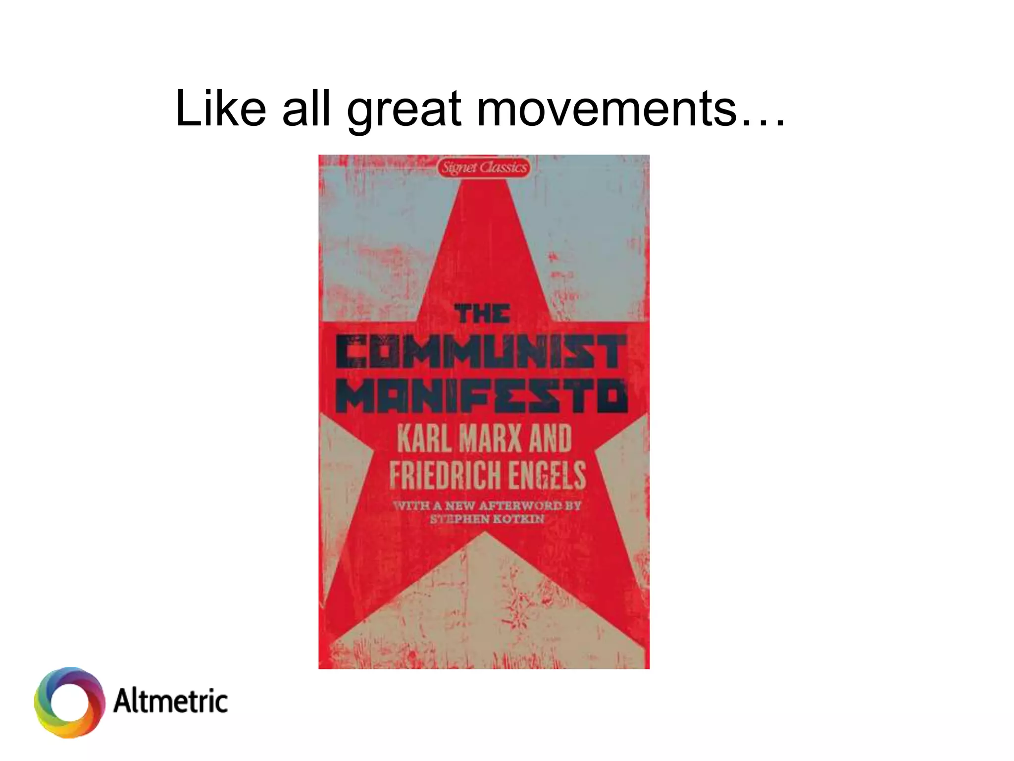 Like all great movements…
 