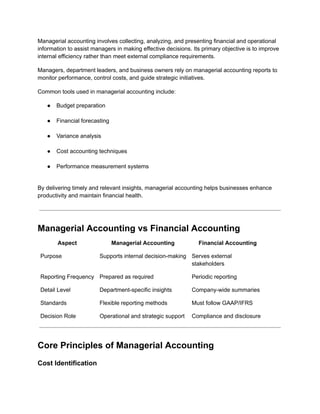 Practical Applications of Managerial Accounting in Everyday Business ...