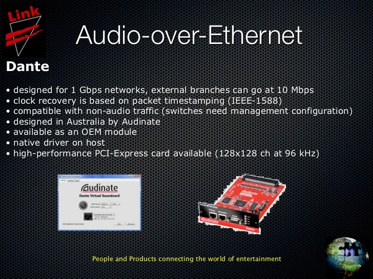 Practical Applications of Digital Audio Networking
