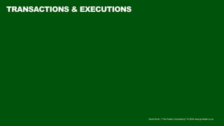 David Kurtz, /*+Go-Faster Consultancy*/ © 2024 www.go-faster.co.uk
TRANSACTIONS & EXECUTIONS
 