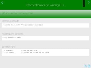 Practical basics on c++ | PPT