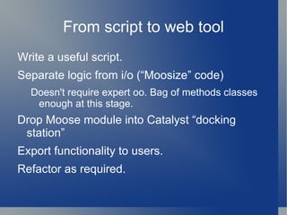 Or, install modern Perl in an alternate location and use alternate CPAN tree. 