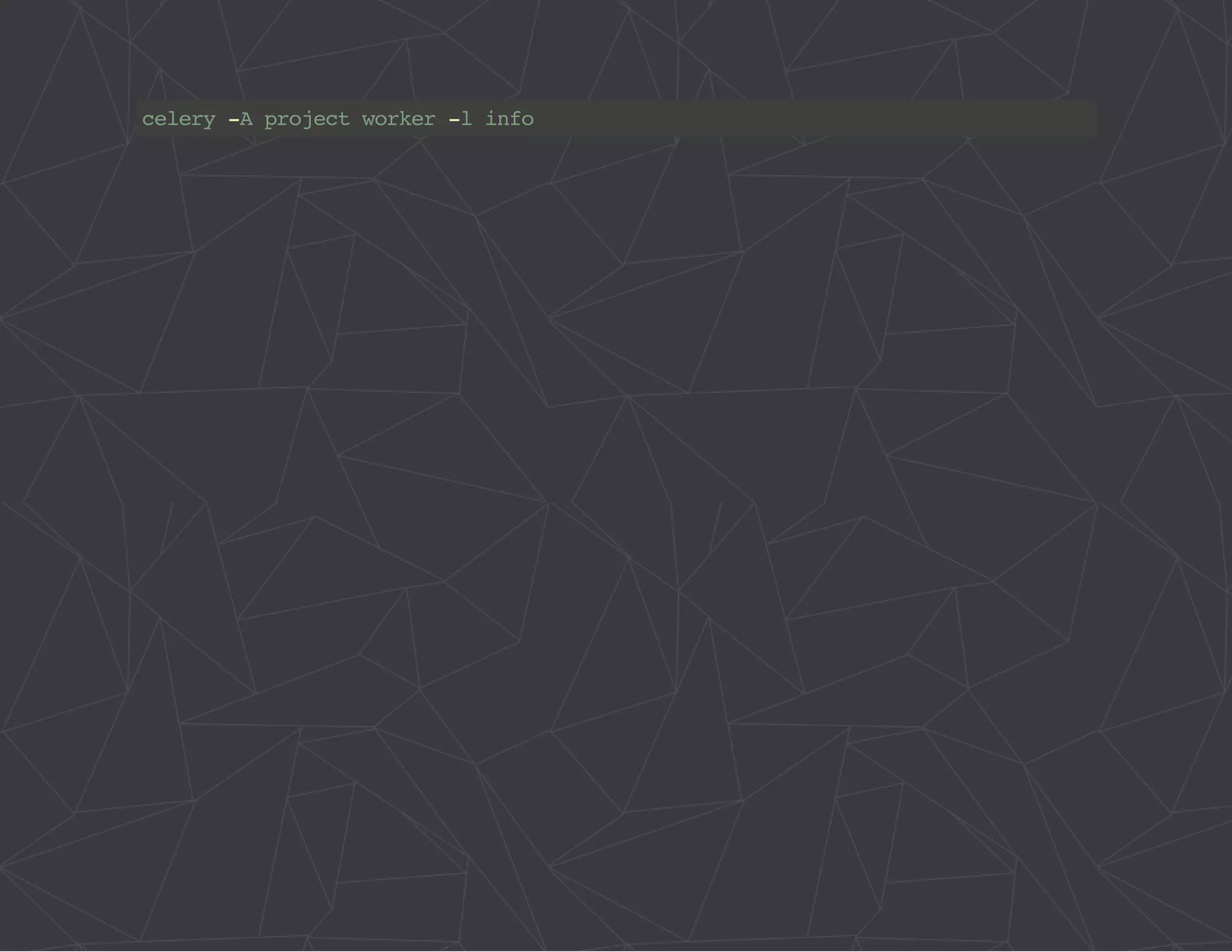 celery -A project worker -l info 
 