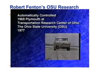 7
Robert Fenton’s OSU Research
 