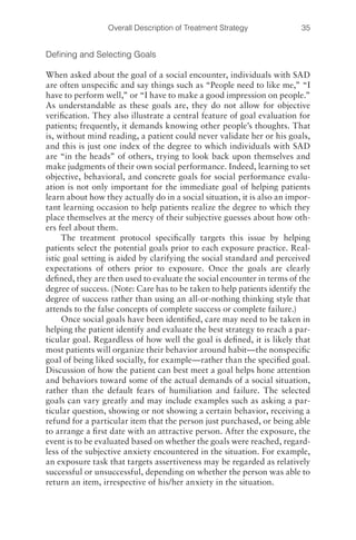 cognitive behavioral therapy for social anxiety disorder (CBT) | PDF