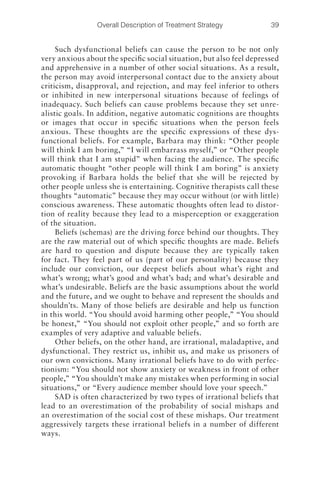 cognitive behavioral therapy for social anxiety disorder (CBT) | PDF