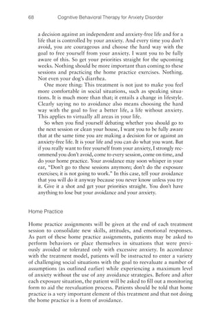 cognitive behavioral therapy for social anxiety disorder (CBT) | PDF