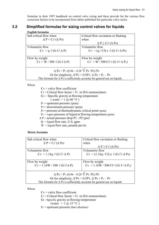 Practical control valve sizing, selection and maintenance | PDF