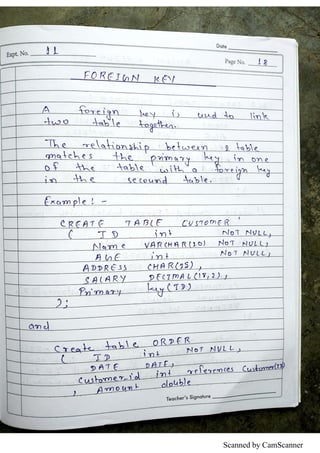 Dbms Practical File.pdf Practical file for DBMS | PDF