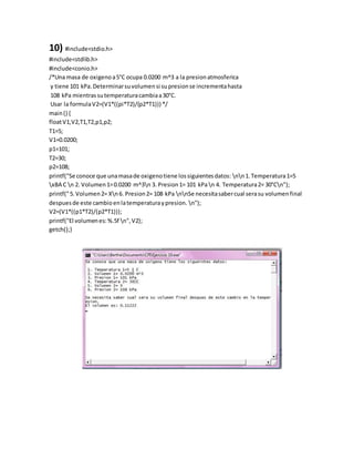 Programas sencillos en lenguaje C | DOCX