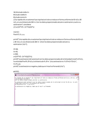 Programas sencillos en lenguaje C | PDF