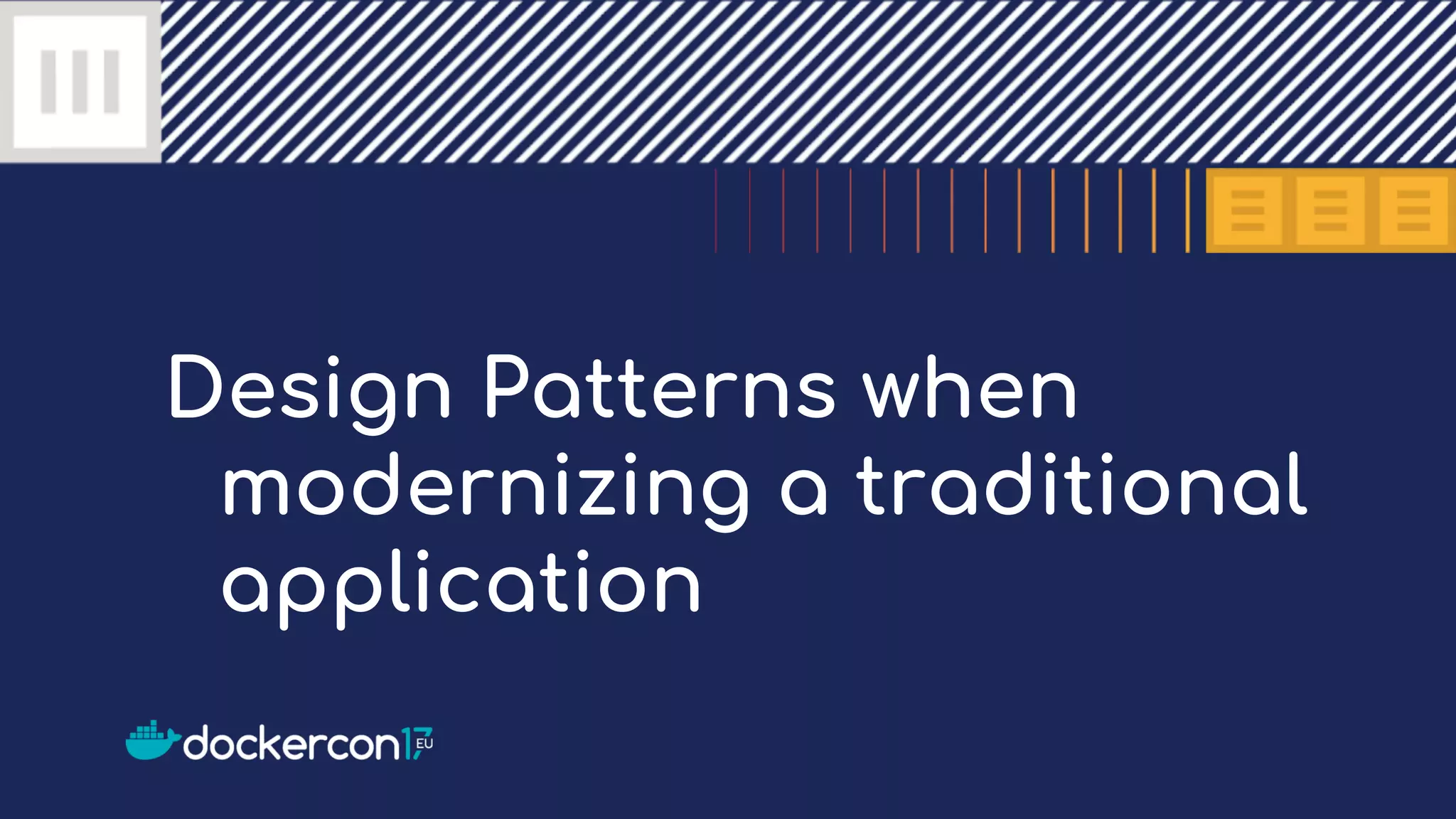 Design Patterns when modernizing a traditional application 
