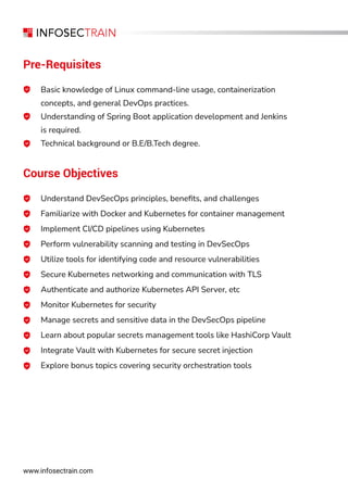 Practical DevsecOps Training Course Content | PDF