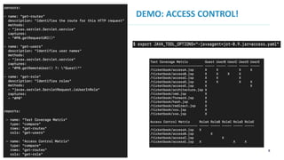 8
DEMO: ACCESS CONTROL!
 