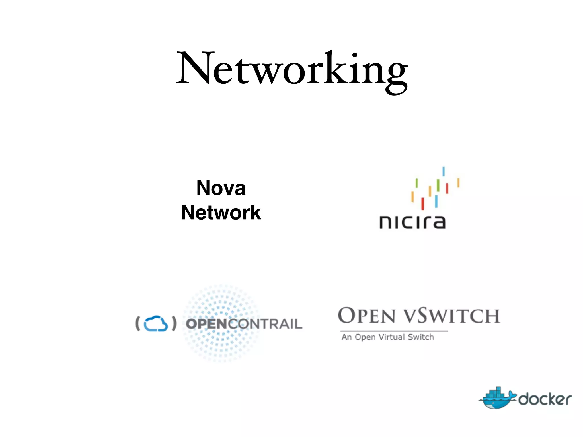 Networking
Nova 
Network
 