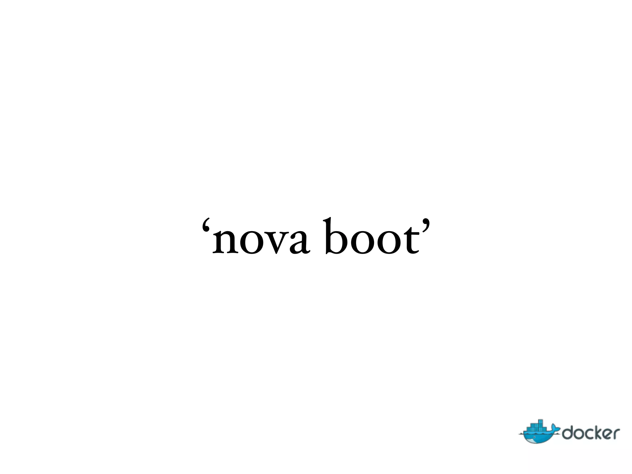 ‘nova boot’
 