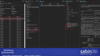 @EdDebug |
@DataDevOps
 