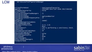 @EdDebug |
@DataDevOps
LCM
 