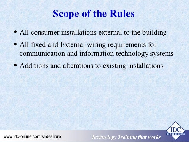 Testing Electrical Installations Testing Electrical Installations