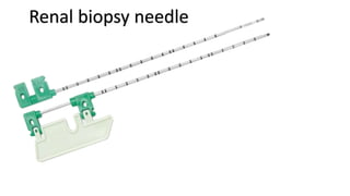 Renal biopsy needle
 