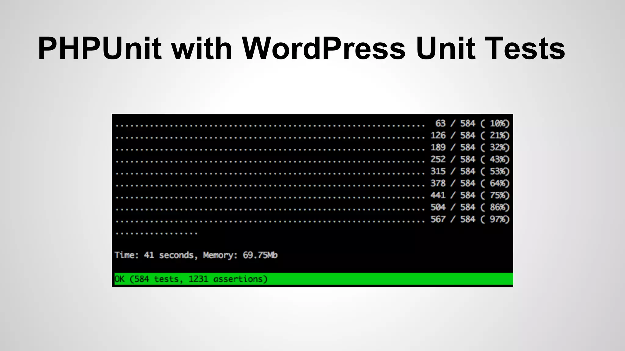 PHPUnit with WordPress Unit Tests

 