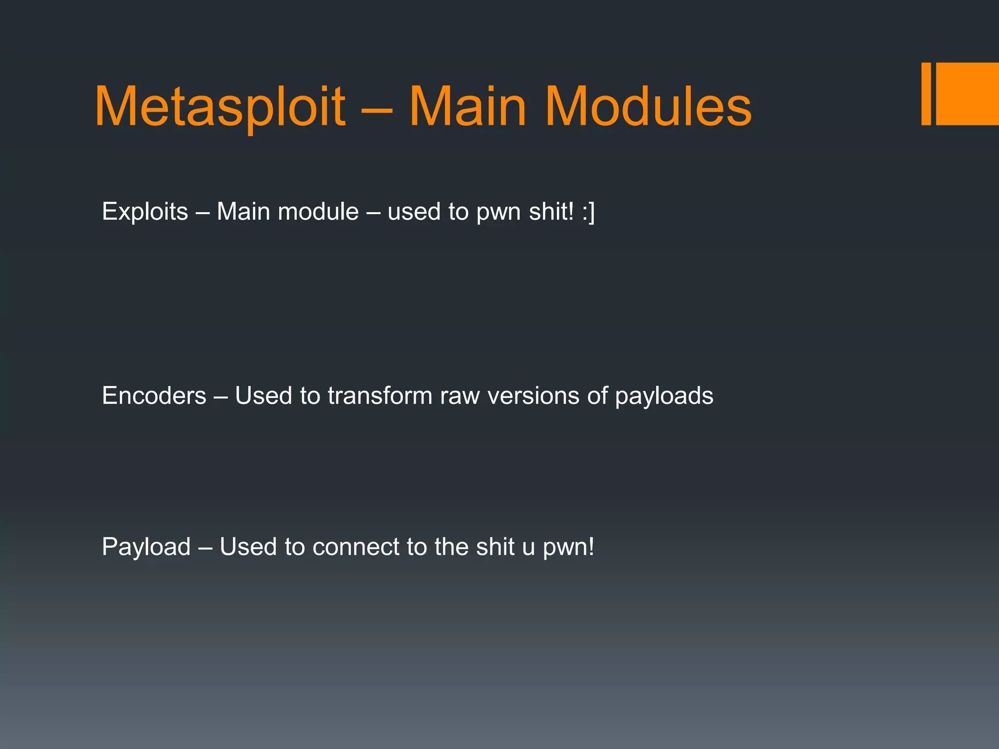 Following the victim in cyberspaceToolsSo what other tools does a cyberstalker have that are easily accesible and with a high ease of use?SETMetasploitEvilgrade