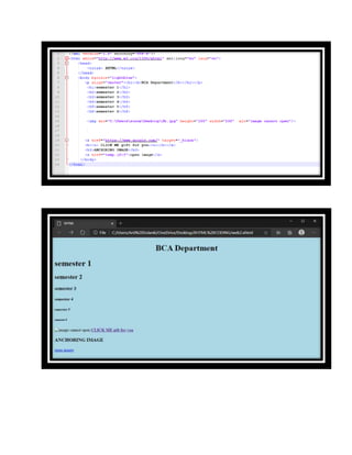 Practical file(XHTML)web designing | PDF