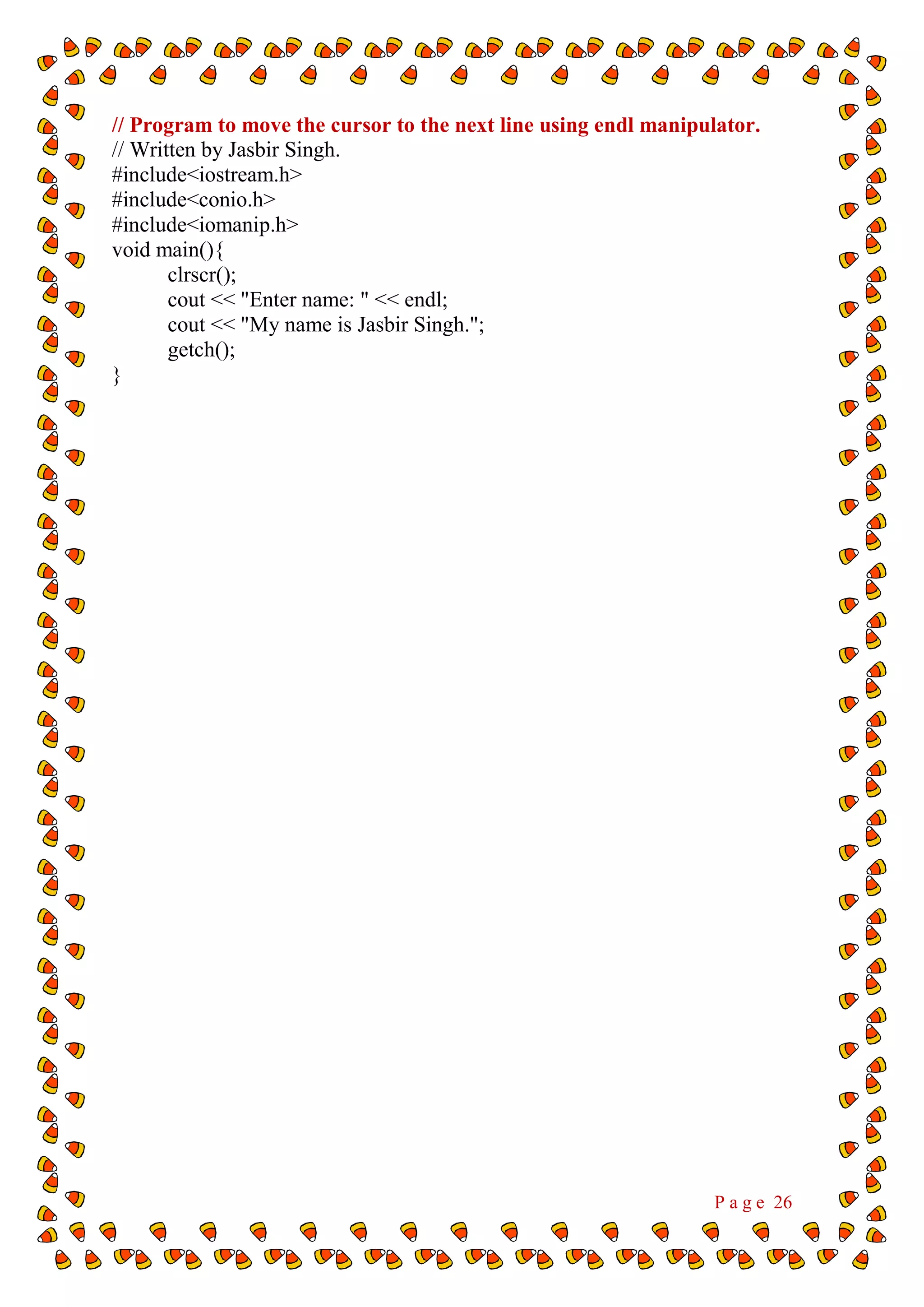 Object Oriented Programming Using C++ Practical File | PDF ...
