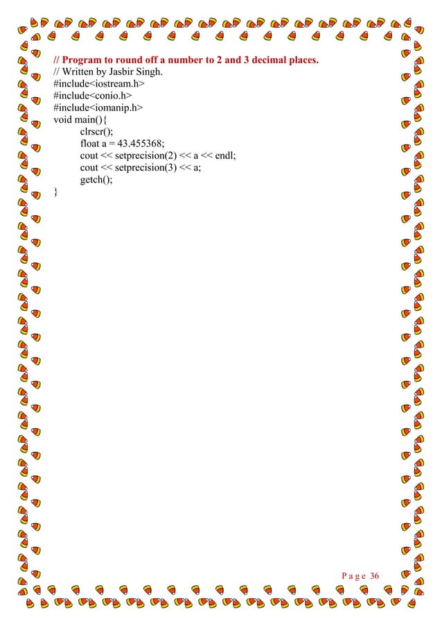 Object Oriented Programming Using C++ Practical File | PDF ...