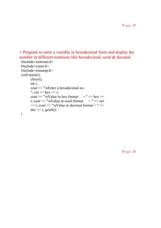Practical File of c++.docx lab manual program question | DOCX
