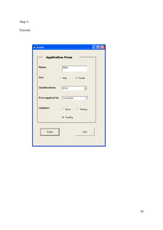 Step 3:

Execute




          19
 