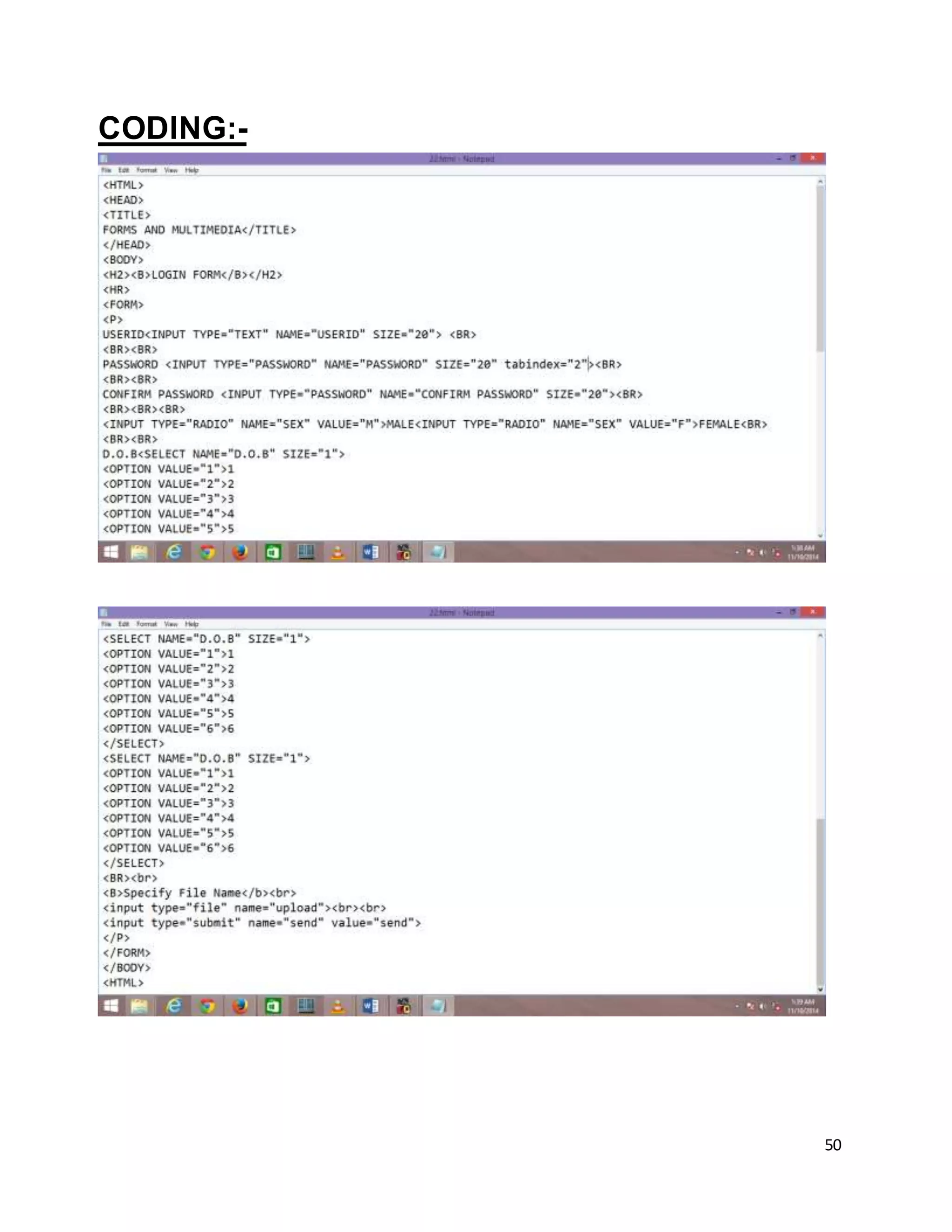 50
CODING:-
 