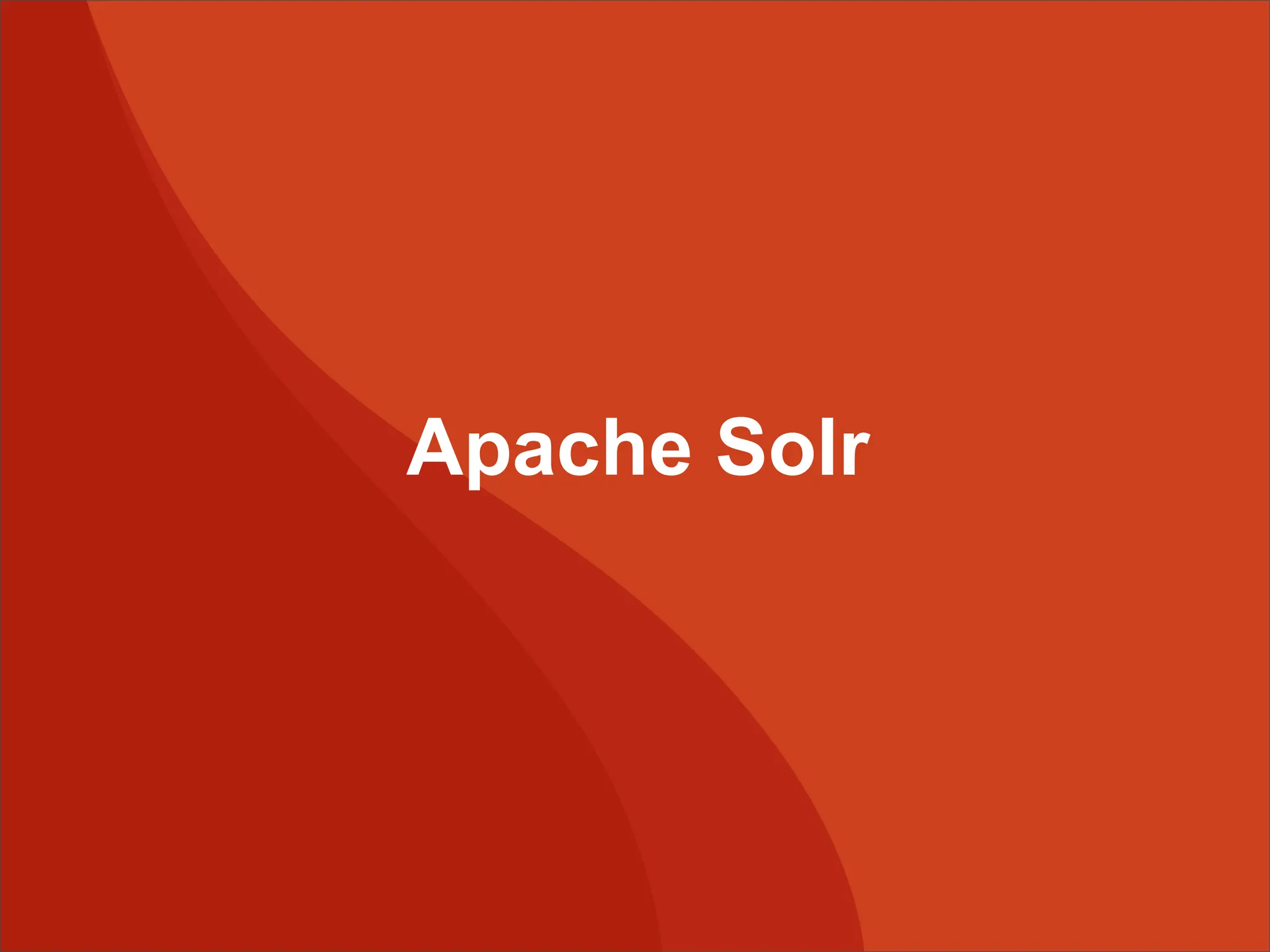 Apache Solr 