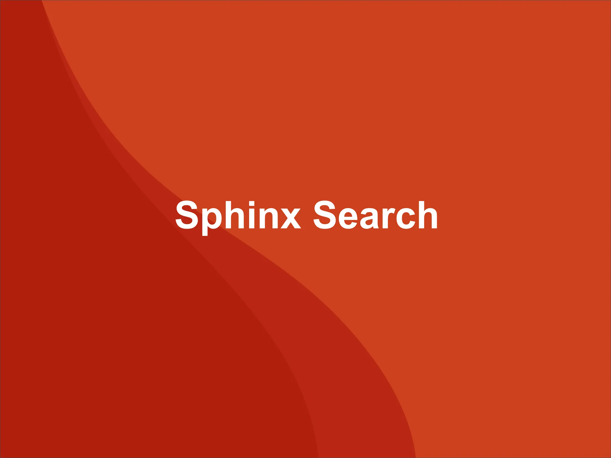 Sphinx Search 
