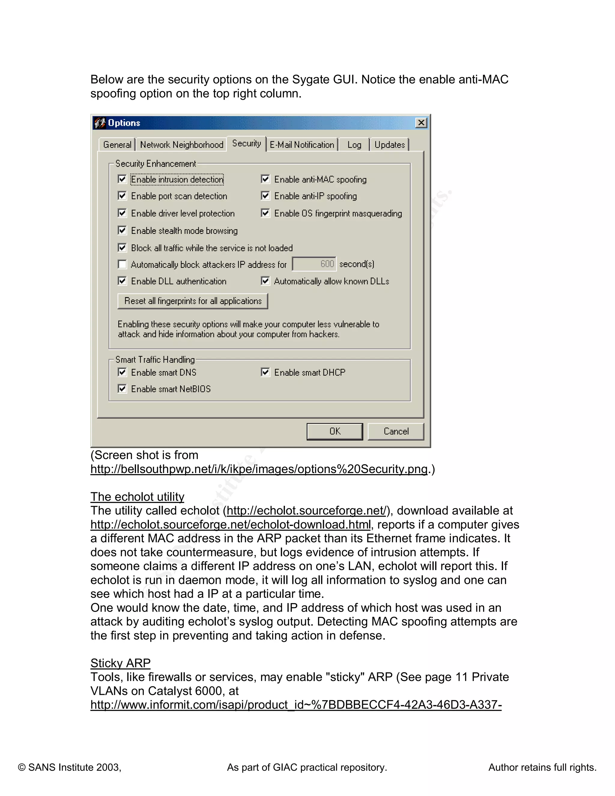 Practicalgsec Mac Spioofing